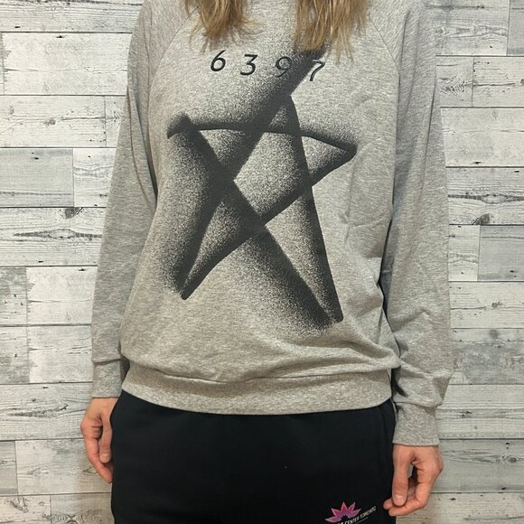 6397 Pentagram long sleeve grey shirt medium - Picture 2 of 7